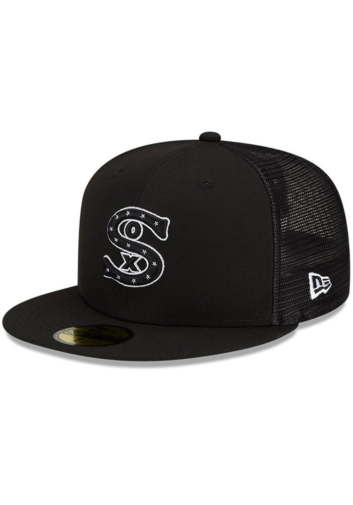 New Era Chicago White Sox Mens Black 2022 Batting Practice 59FIFTY Fitted Hat