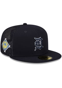 New Era Detroit Tigers Mens Navy Blue 2022 Spring Training 59FIFTY Fitted Hat