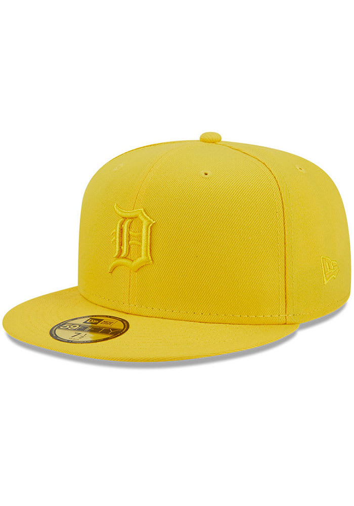 Men's New Era Yellow Detroit Tigers Icon Color Pack 59FIFTY Fitted Hat
