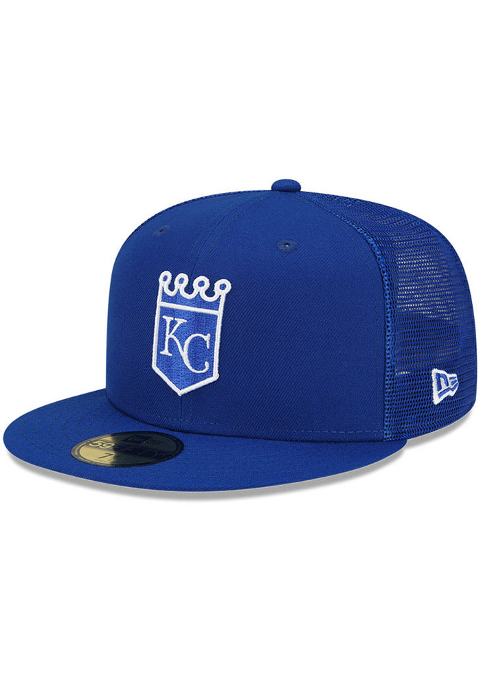 New Era Kansas City Royals Mens Blue 2022 Spring Training 59FIFTY Fitted Hat