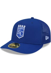 New Era Kansas City Royals Mens Blue 2022 Batting Practiced LP59FIFTY Fitted Hat