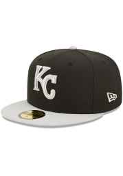 New Era Kansas City Royals Mens Black 2T Color Pack 59FIFTY Fitted Hat