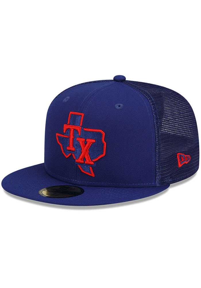 New Era 59Fifty MLB Authentic Texas Rangers NE TECH Fitted Hat, Size 7 1/2