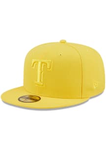 New Era Texas Rangers Mens Yellow Color Pack 59FIFTY Fitted Hat