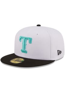New Era Texas Rangers Mens White 2T Color Pack 59FIFTY Fitted Hat
