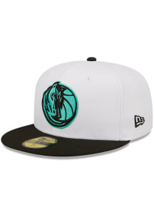 New Era Dallas Mavericks Mens White 2T Color Pack 59FIFTY Fitted Hat