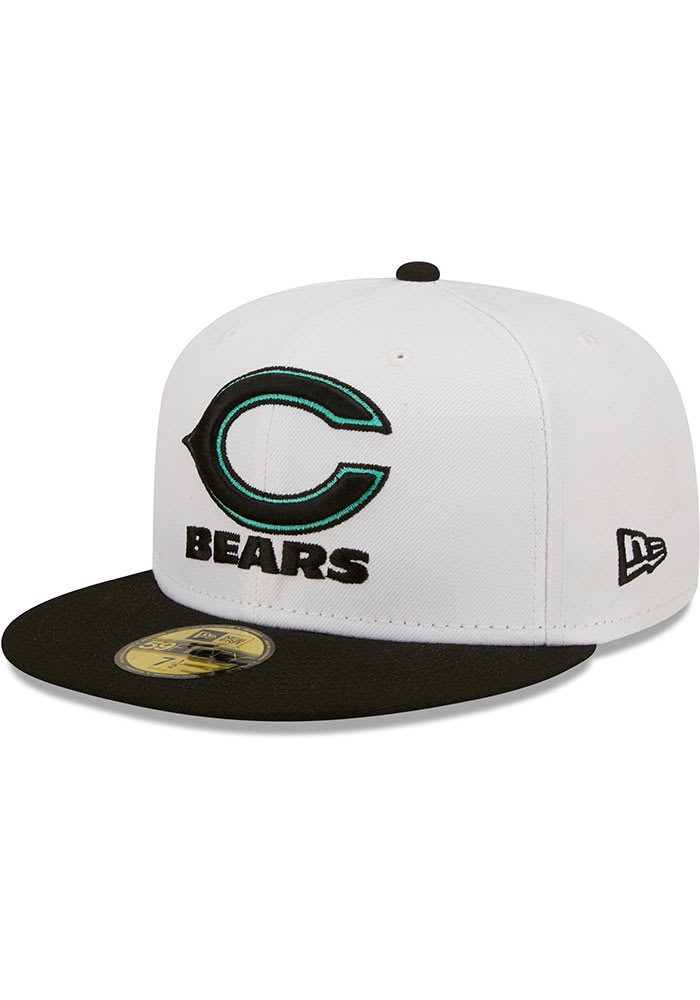 New Era Chicago Bears Mens White 2T Color Pack 59FIFTY Fitted Hat