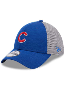 New Era Chicago Cubs Mens Blue Shadowed Neo 39THIRTY Flex Hat