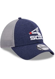 New Era Chicago White Sox Mens Navy Blue Retro Shadowed Neo 39THIRTY Flex Hat