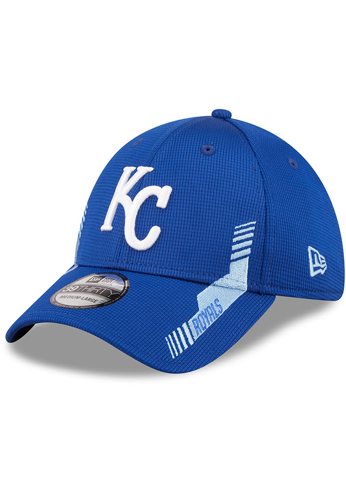 New Era Kansas City Royals Mens Blue Team Vize 39THIRTY Flex Hat