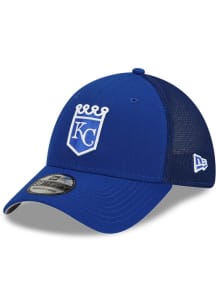 New Era Kansas City Royals Mens Blue 2022 Batting Practice 39THIRTY Flex Hat