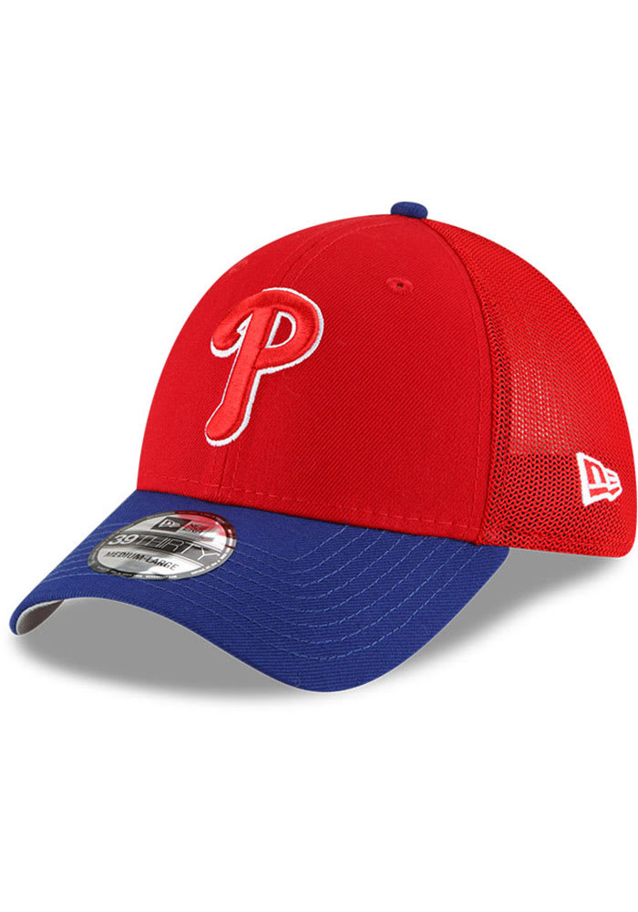 New Era Philadelphia Phillies Mens Red 2022 Batting Practice 39THIRTY Flex Hat
