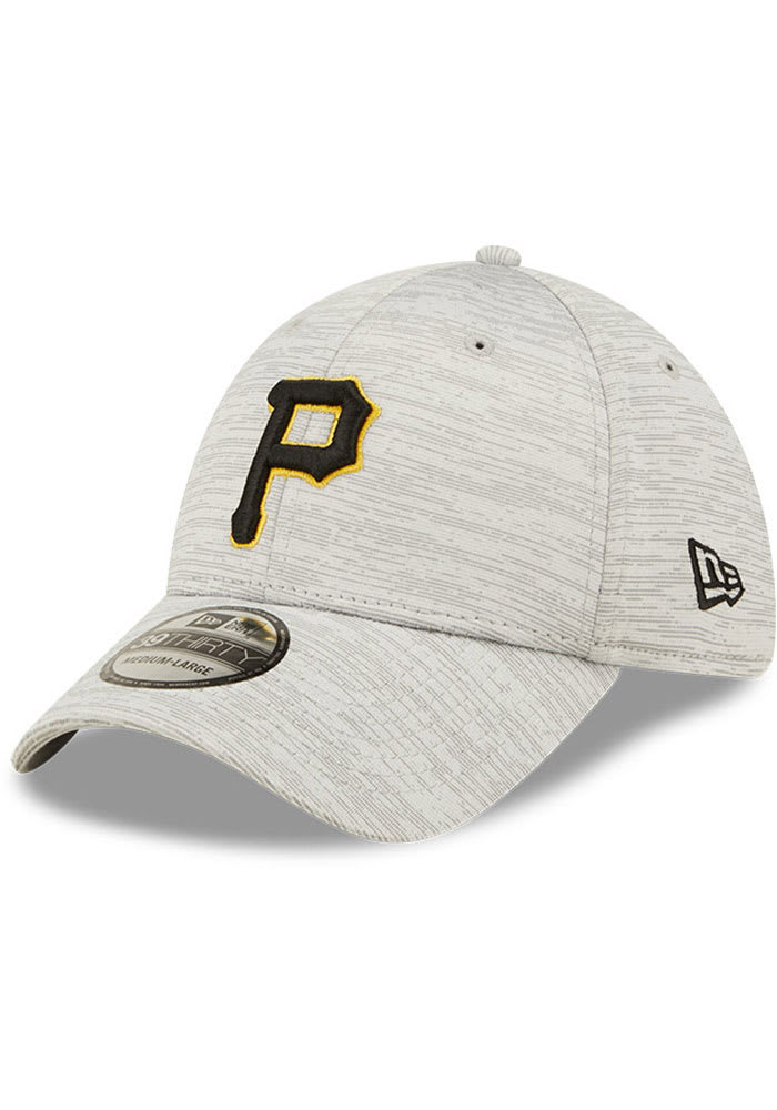 New Era Pittsburgh Pirates Mens Grey Distinct 39THIRTY Flex Hat
