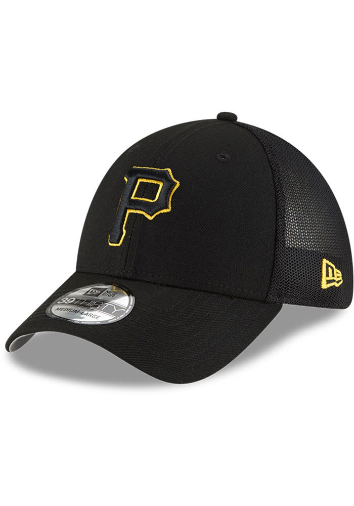New Era Pittsburgh Pirates Mens Black 2022 Batting Practice 39THIRTY Flex Hat