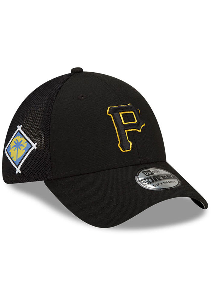 New Era Pittsburgh Pirates Mens Black 2022 Spring Training 39THIRTY Flex Hat