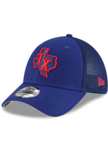 New Era Texas Rangers Mens Blue 2022 Batting Practice 39THIRTY Flex Hat