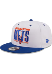 New Era New York Mets White Retro Title 9FIFTY Mens Snapback Hat