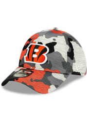 New Era Cincinnati Bengals Mens Grey 2022 Training Camp 39THIRTY Flex Hat
