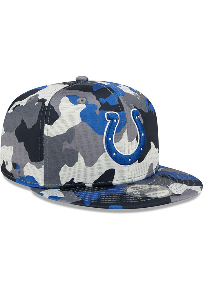 New Era / Men's Indianapolis Colts Sideline Training Camp 2022 Camouflage  39Thirty Stretch Fit Hat