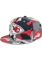 New Era Kansas City Chiefs Grey 2022 Training Camp 9FIFTY Mens Snapback Hat