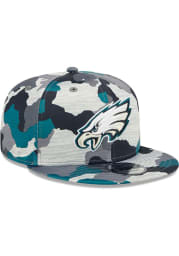New Era Philadelphia Eagles Grey 2022 Training Camp 9FIFTY Mens Snapback Hat