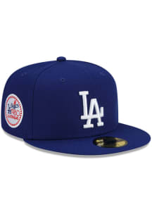 New Era Los Angeles Dodgers Mens Blue Patch Up 59FIFTY Fitted Hat