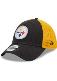 New Era Pittsburgh Steelers Mens Black Shadow Neo 39THIRTY Flex Hat