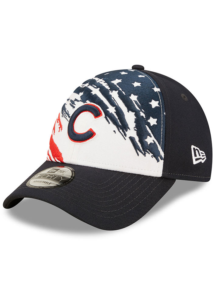 New Era Chicago Cubs 2022 4th of July 9FORTY Adjustable Hat - Navy Blue
