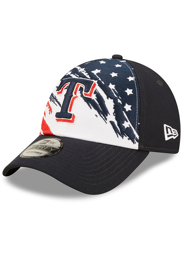 New Era Texas Rangers 2022 4th of July 9FORTY Adjustable Hat - Navy Blue