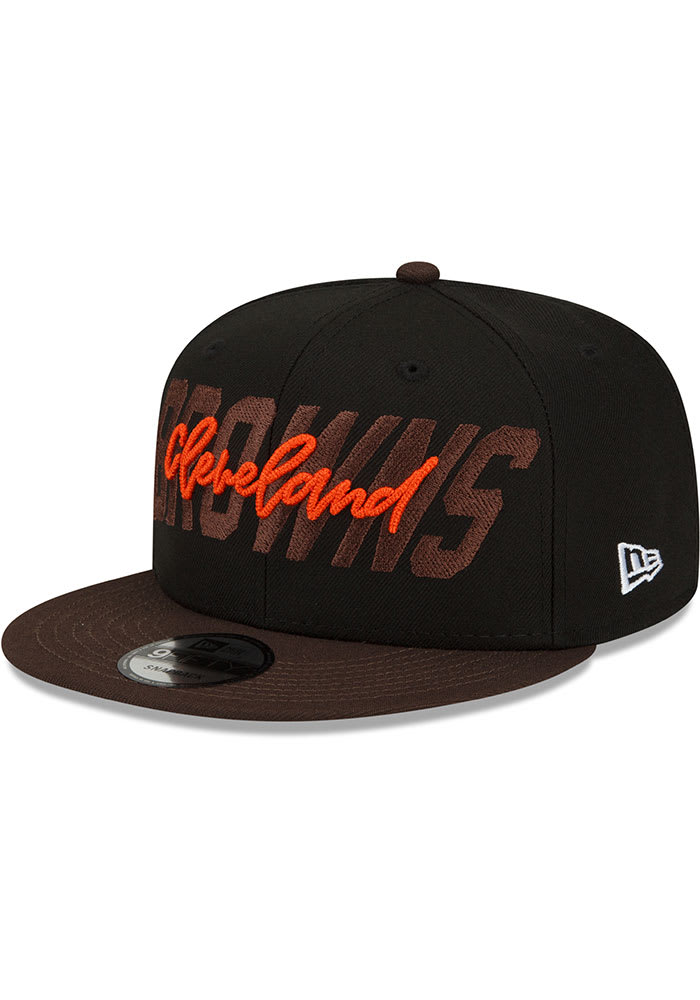 Men's Cleveland Browns New Era Black/Brown 2022 NFL Draft 9FIFTY Snapback  Adjustable Hat