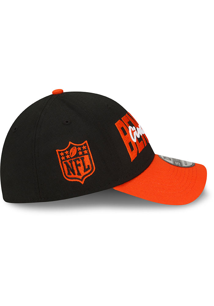 New Era Cincinnati Bengals Mens Black 2022 NFL Draft 39THIRTY Flex Hat