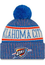 New Era Oklahoma City Thunder Blue NE18 Sport Knit Mens Knit Hat