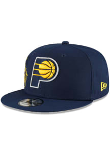 New Era Indiana Pacers Navy Blue NBA Backhalf 9FIFTY Mens Snapback Hat