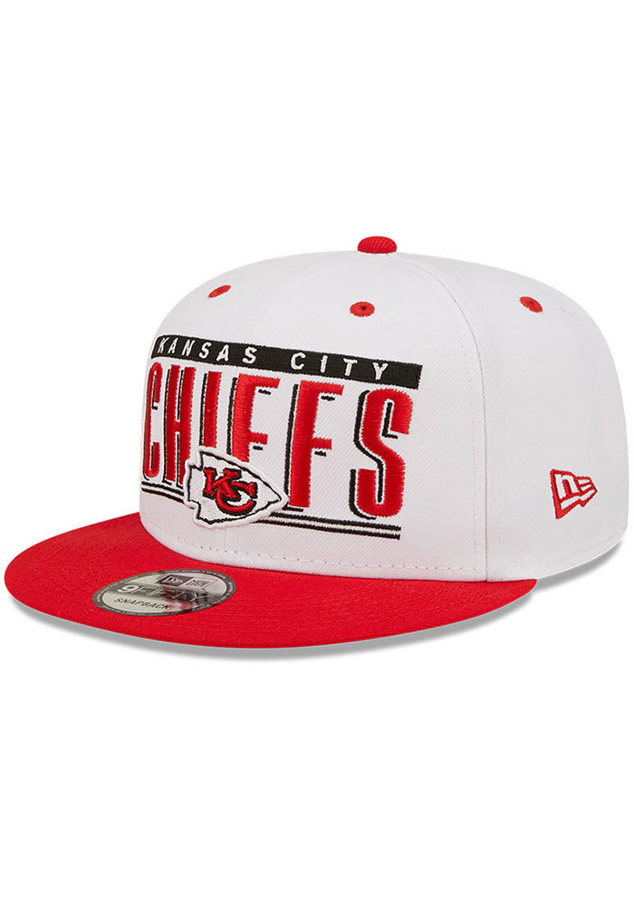 New Era Kansas City Chiefs White Retro Title 9FIFTY Mens Snapback Hat