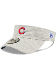 New Era Chicago Cubs Mens Grey Distinct Adjustable Visor