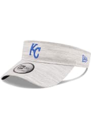 New Era Kansas City Royals Mens Grey Distinct Adjustable Visor