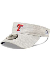 New Era Texas Rangers Mens Grey Distinct Adjustable Visor
