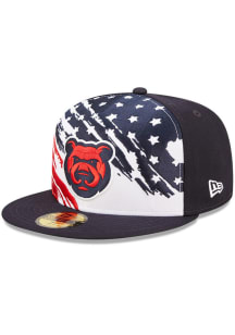 New Era Iowa Cubs Mens Navy Blue 2022 4th of July 59FIFTY Fitted Hat