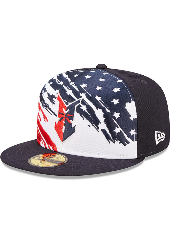 New Era Indianapolis Indians Mens Navy Blue 2022 4th of July 59FIFTY Fitted Hat
