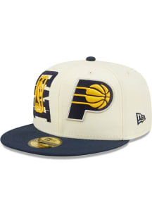 New Era Indiana Pacers Mens White 2022 NBA Draft 59FIFTY Fitted Hat