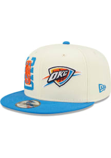 New Era Oklahoma City Thunder White 2022 NBA Draft 9FIFTY Mens Snapback Hat