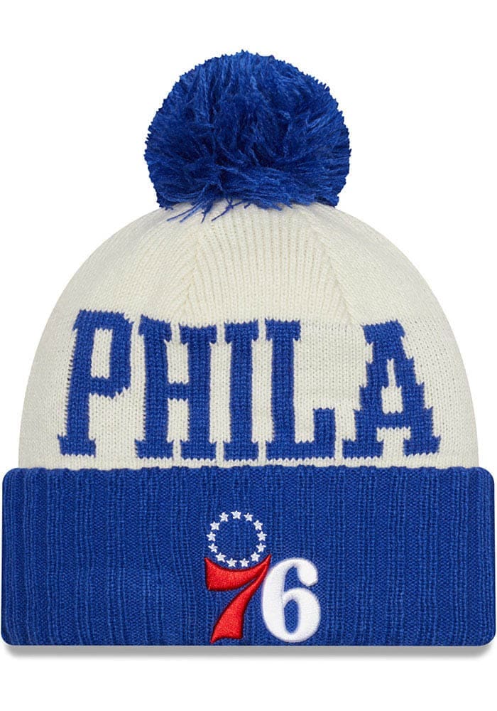 Philadelphia 76ers New Era White Knit Hat