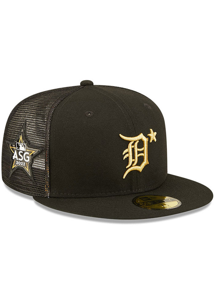 New Era Detroit Tigers Mens Black 2022 All-Star Game 59FIFTY Fitted Hat