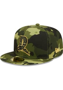 New Era Dayton Dragons Mens Green MiLB 2022 Armed Forces 59FIFTY Fitted Hat