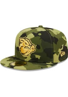 New Era Lehigh Valley Ironpigs Mens Green MiLB 2022 Armed Forces 59FIFTY Fitted Hat
