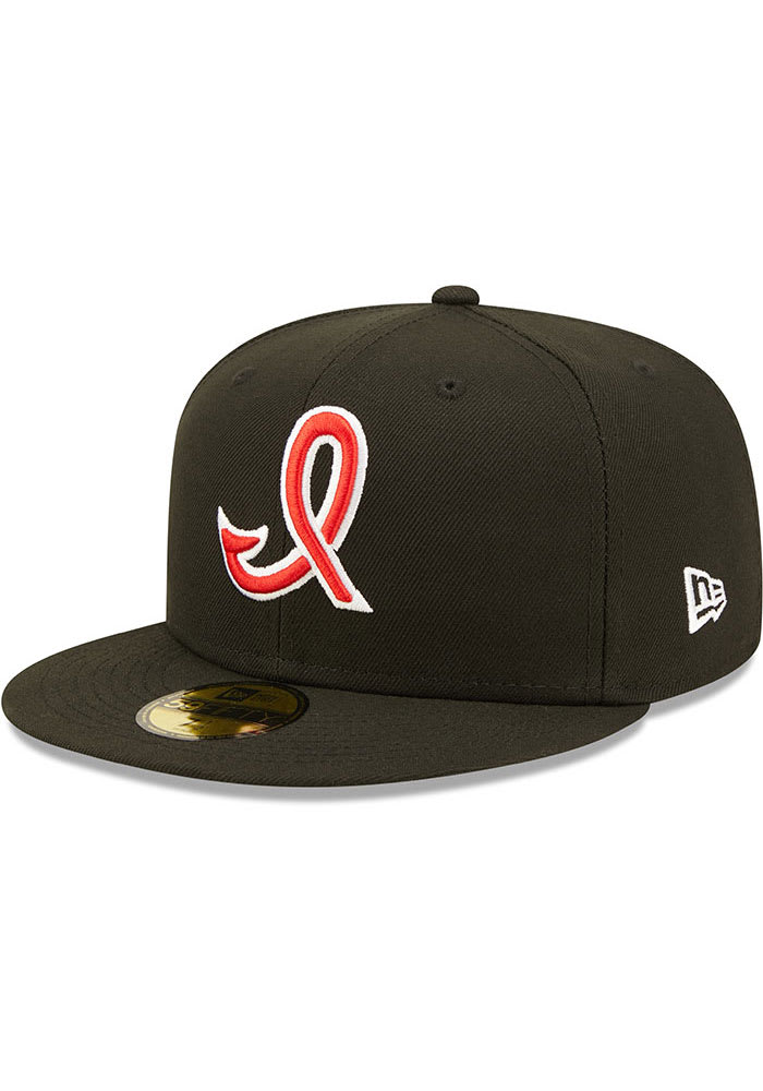New Era Indianapolis Indians Mens Black MiLB 2022 Authentic Collection Fitted Hat
