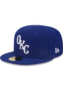 New Era Oklahoma City Dodgers Mens Navy Blue MiLB 2022 Authentic Collection Fitted Hat