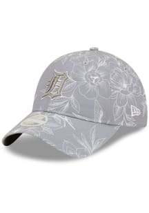 New Era Detroit Tigers Grey Womens Botanic 9TWENTY Womens Adjustable Hat