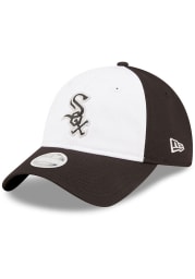 New Era Chicago White Sox Black Womens Logo Glam 9TWENTY Womens Adjustable Hat