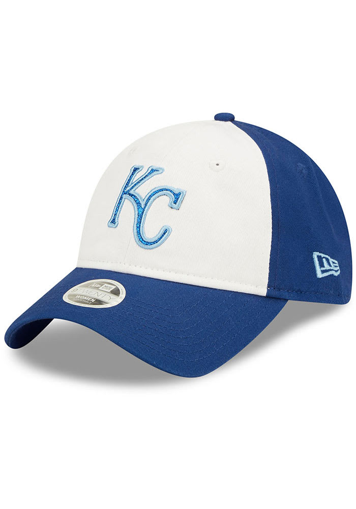 New Era Kansas City Royals Blue Womens Logo Glam 9TWENTY Womens Adjustable Hat